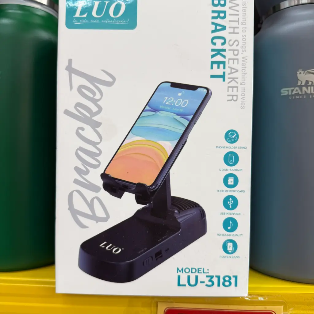 LU-3181 SPEAKER CON SOPORTE DE CELULAR 